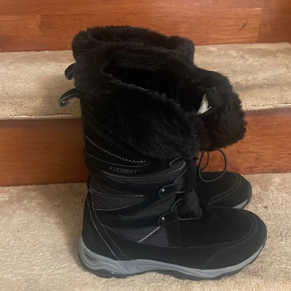 Khombu Shoes - KHOMBU Snow, Water Resistant Fur Suede Women’s Boots SZ 8 Like New Condition